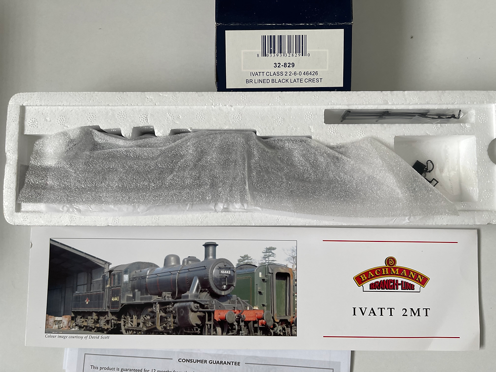 Thumbnail: 32-829 IVATT CLASS 2 2-6-0 46426 BR LINED BLACK LATE CREST