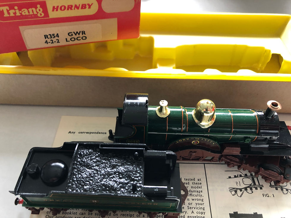 Thumbnail: R.354 GWR 4-2-2 LOCOMOTIVE & TENDER - LORD OF THE ISLES