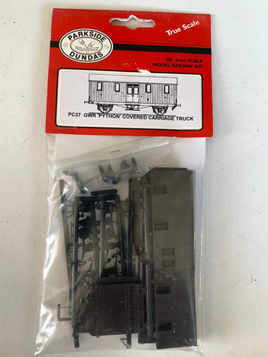 PARKSIDE DUNDAS PC37 GWR PYTHON COVERED CARRIAGE TRUCK | jwmodelrailways