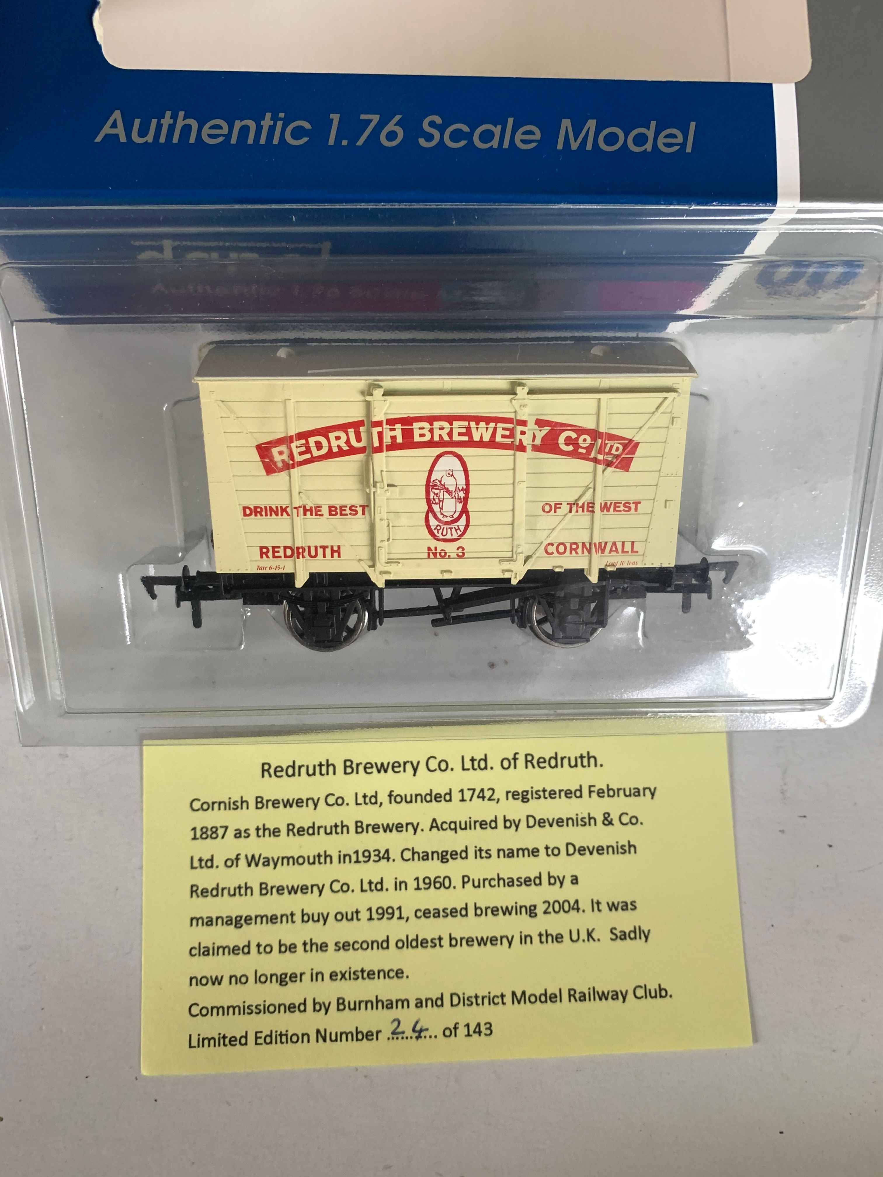REDRUTH BREWERY VENT VAN - LIMITED EDITION