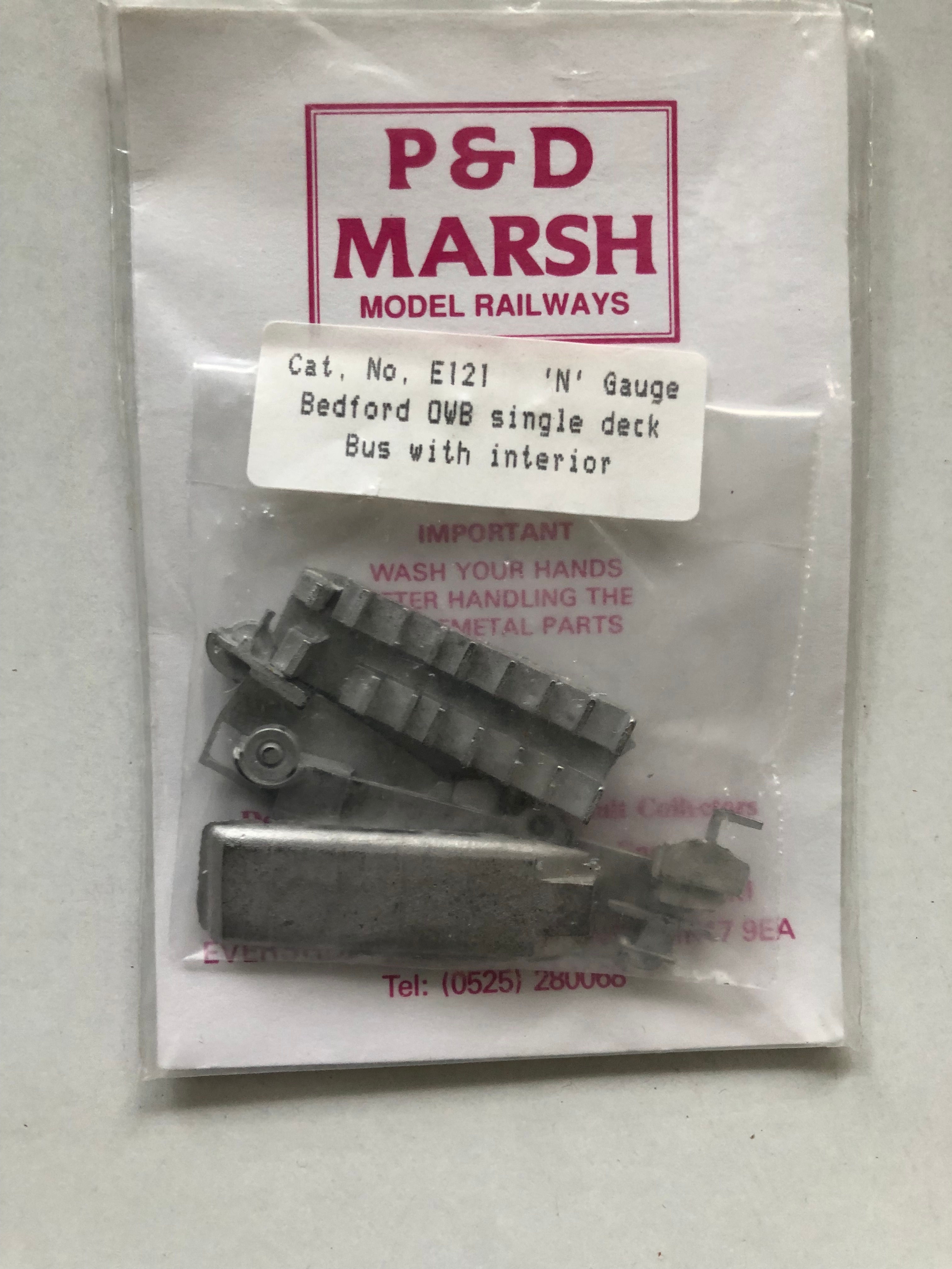 P&D MARSH E121 BEDFORD OWB SINGLE DECK BUS WITH INTERIOR