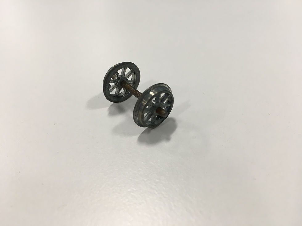 Thumbnail: SPOKED METAL WHEELS (14m approx.) SILVER FINISH
