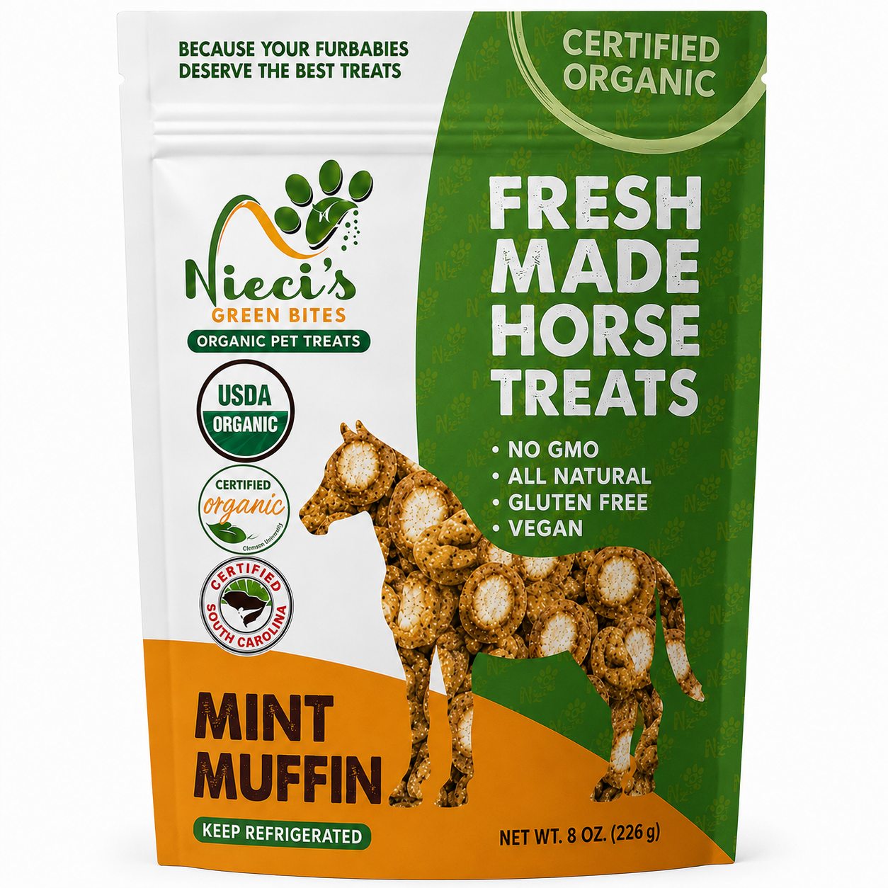 Mint Muffin USDA Certified Organic Horse Treats