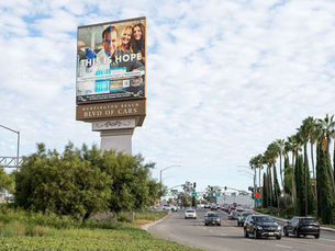 City of Hope's OOH digital spectacular in Los Angeles by PJX Media.