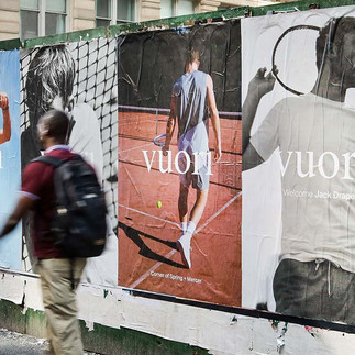 Guerrilla wild postings in New York City for Vuori
