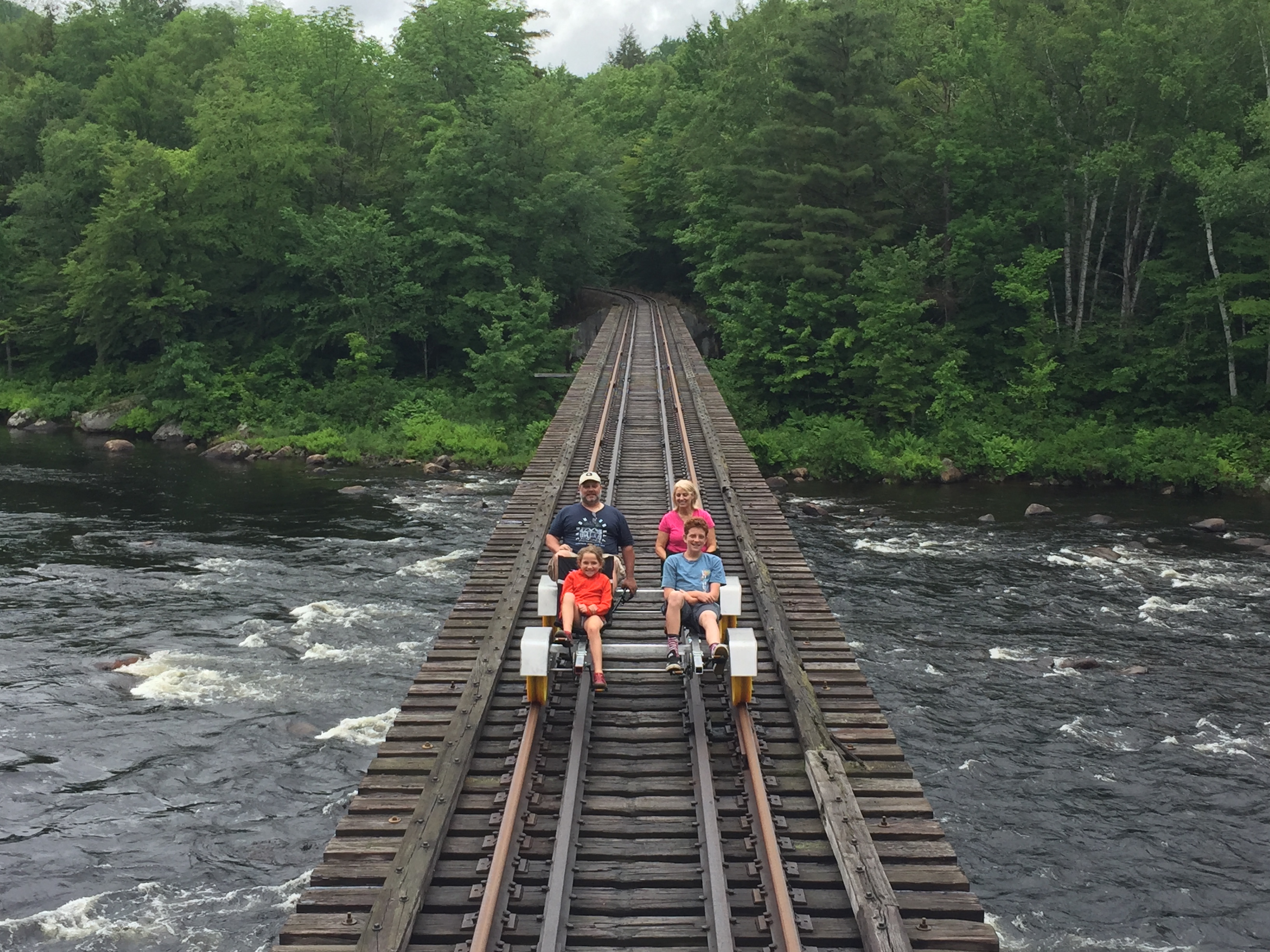 Railbiking in the Adirondacks North Creek Revolution Rail Co.
