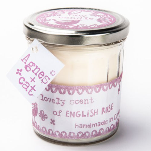 Jam Jar Candle Roses