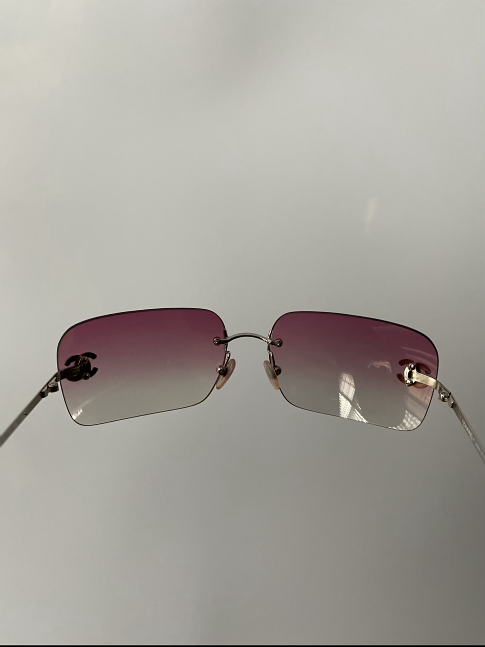 Thumbnail: Vintage Chanel Rhinestone Sunglasses 