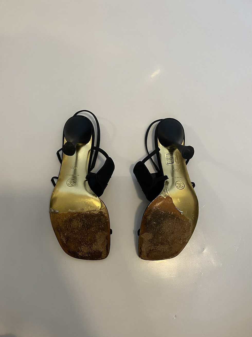 Thumbnail: Chanel Logo Slingback Heels 