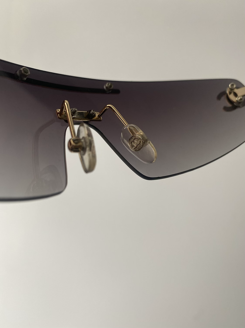 Thumbnail: Rare Vintage Chanel Rhinestone Sunglasses 