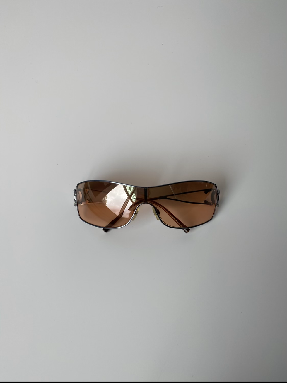 Vintage Chanel Side Logo Rhinestone Sunglasses