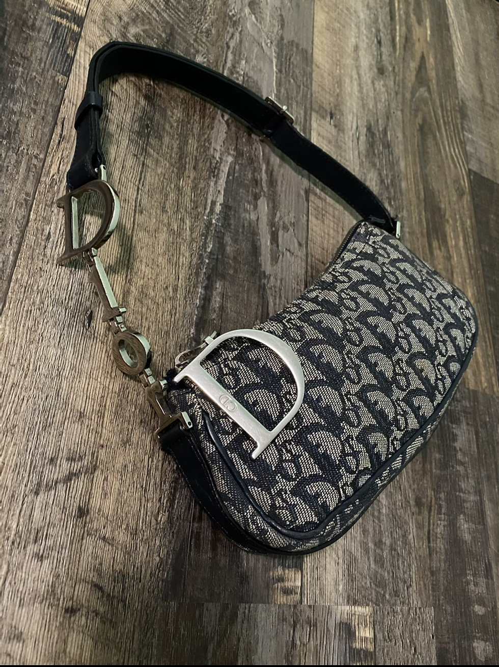 Christian Dior Denim Charm Pochette Bag