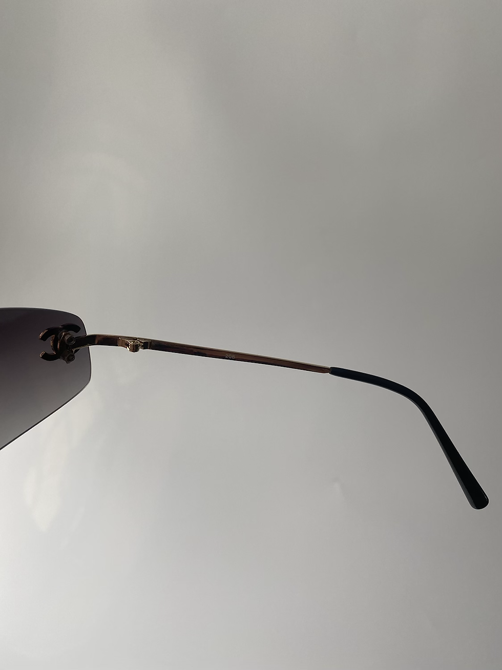Thumbnail: Rare Vintage Chanel Rhinestone Sunglasses 