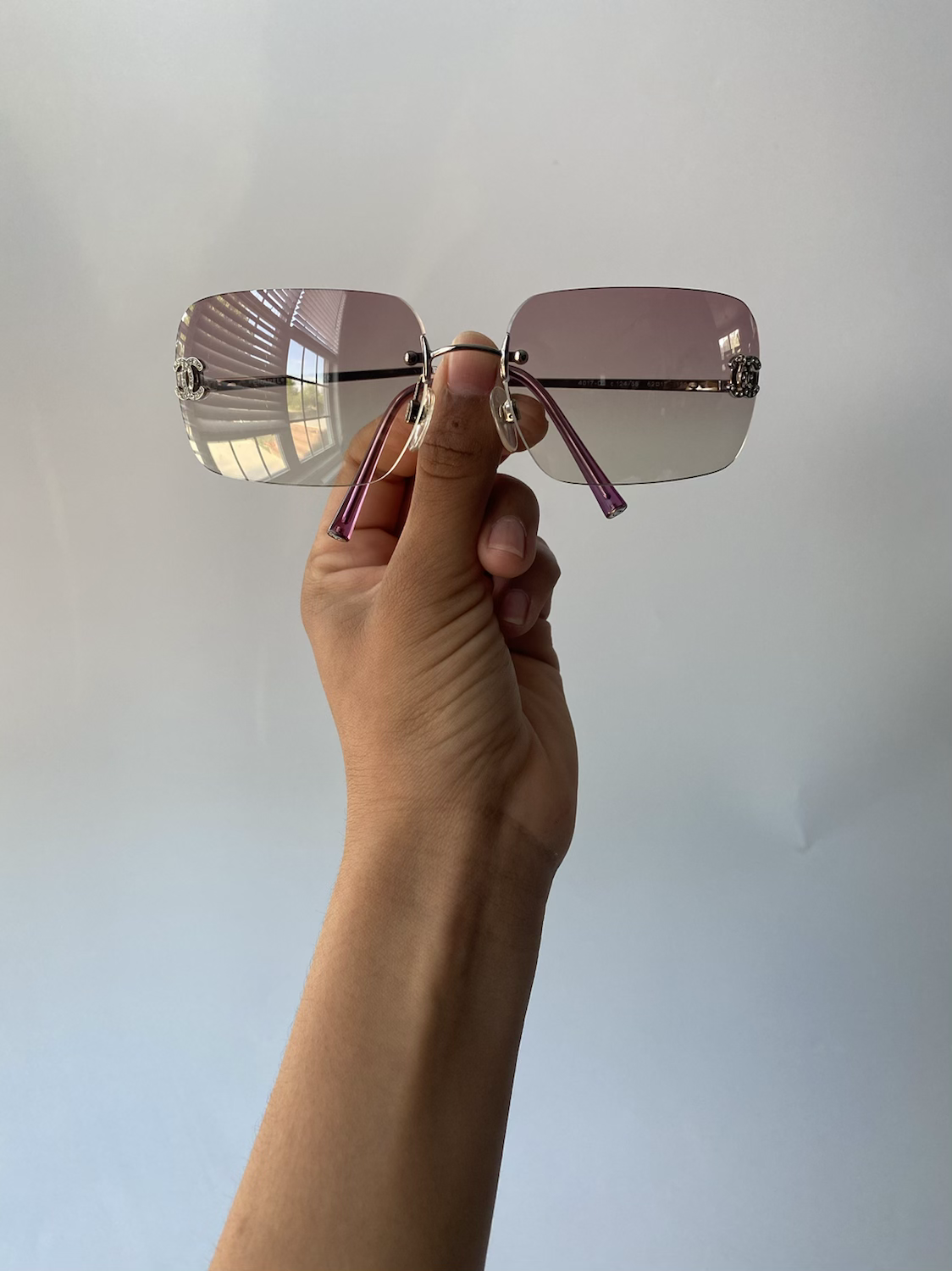 Vintage Chanel Rhinestone Sunglasses 