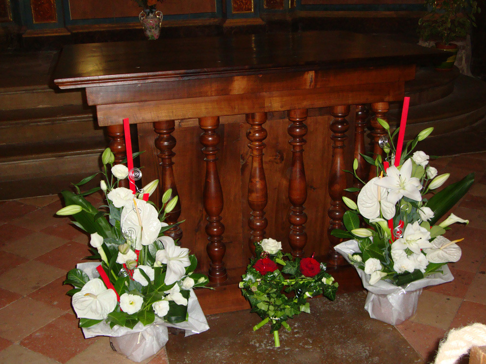 Eglise - Bouquets hauteur