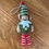 Thumbnail: Handmade felt Christmas elf hanging decoration