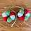 Thumbnail: Hanging red, white and green felt wreath decoration