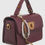 Thumbnail: Burgundy Top Handled Bag with Charm