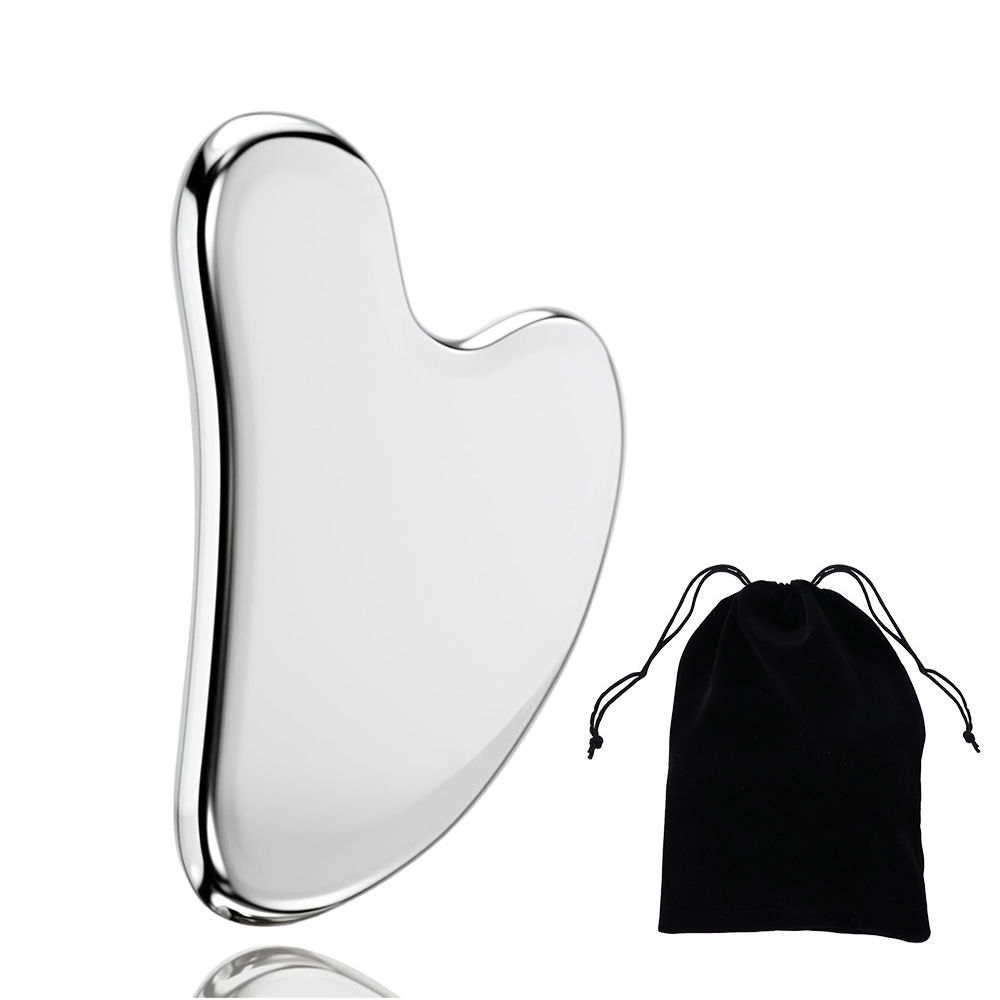 1pc Gua Sha Board Beauty Skin Care Facial Tool Stainless Steel GuaSha Massage To