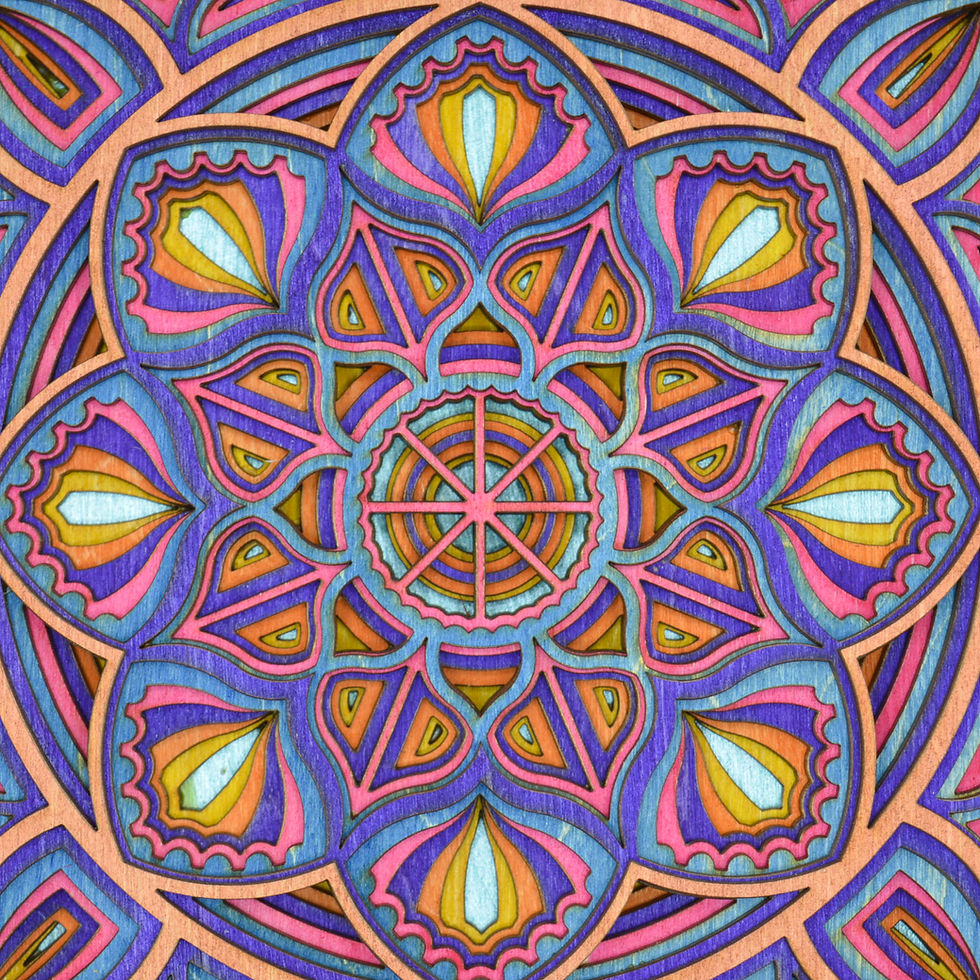 Thumbnail: Large kaleidoscope mandala #17