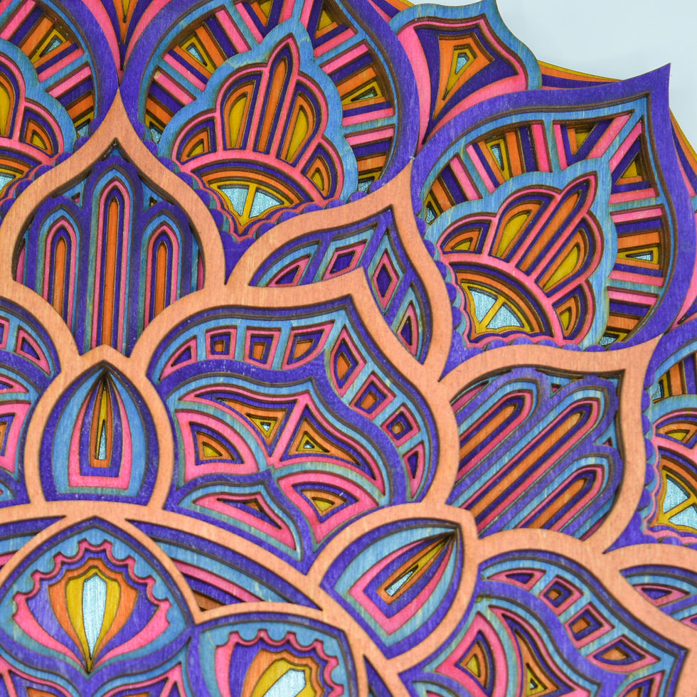 Thumbnail: Large kaleidoscope mandala #17