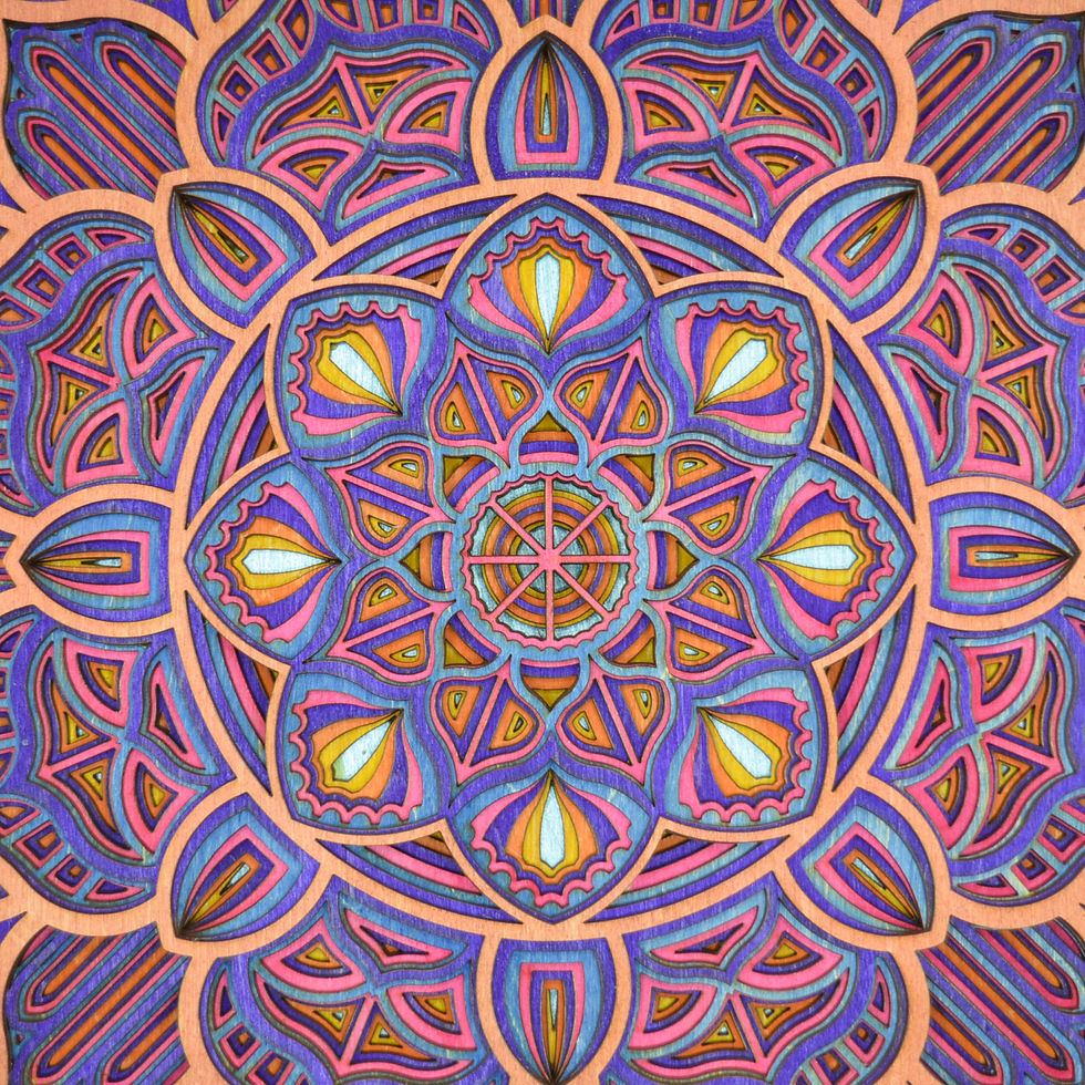 Thumbnail: Large kaleidoscope mandala #17