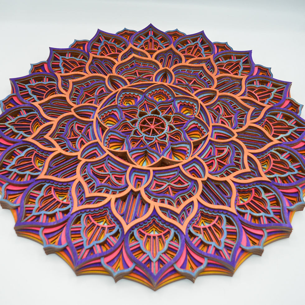 Thumbnail: Large kaleidoscope mandala #17
