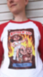 Thumbnail: Kitten N' Lou Garbage Pail Kids Baseball Tee