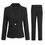 Miniature : Women's 2 Piece Office Lady Business Suit Set Slim Fit Blazer Pant