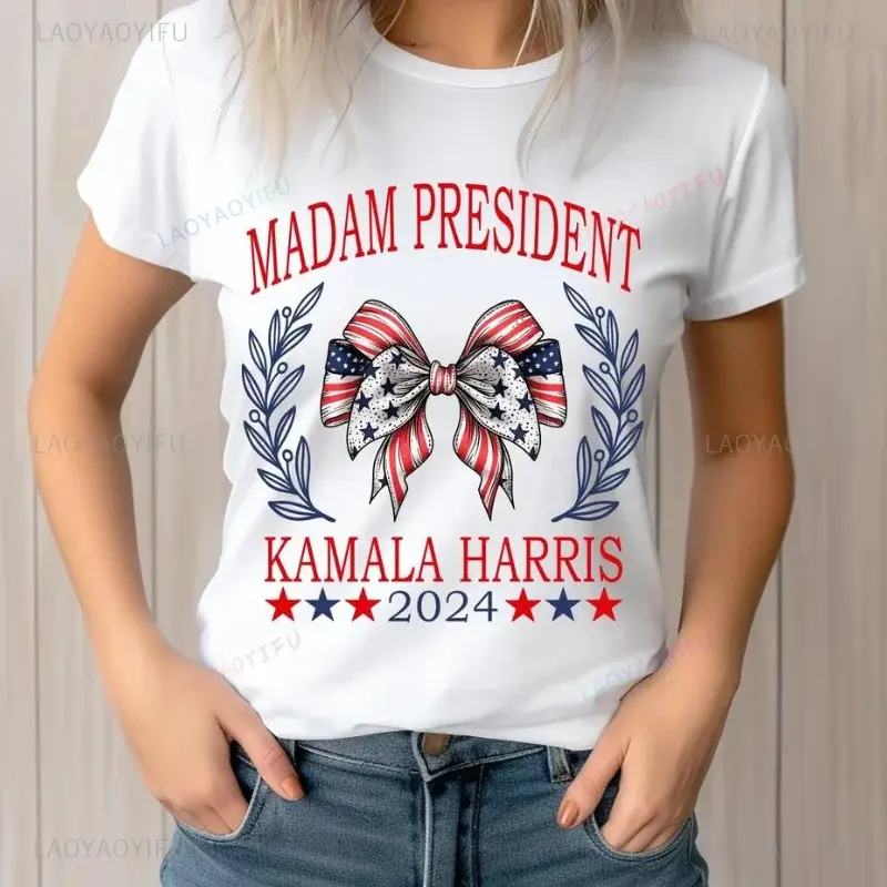 Madam President Kamala Harris 2024 Man Printed T-shirt Kamala Harris Served The