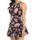 Miniature : Women's One Piece Swimsuit High Neck Tummy Control Ruched Swimdress