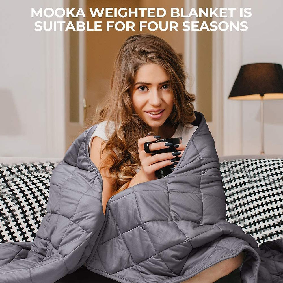 Thumbnail: Mooka Weighted Blanket Twin Size for Kids Adults, with Premium Glass Beads, for 