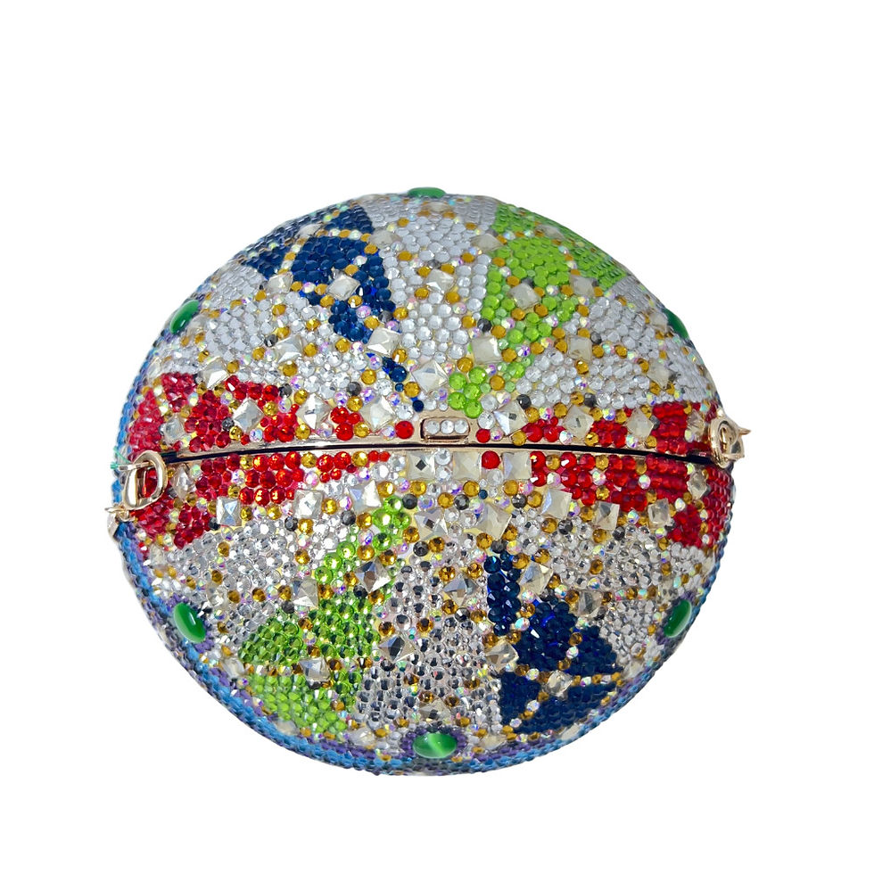 Thumbnail: XIYUAN Hot Air Balloon Stones Evening Clutch Bags Minaudiere Evening Bags Diamon