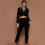 Miniatura: Spring Autumn Winter Linter 2 Piece Set Women Trousers Long Sleeves Solid Zipper