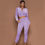 Miniatura: Spring Autumn Winter Linter 2 Piece Set Women Trousers Long Sleeves Solid Zipper