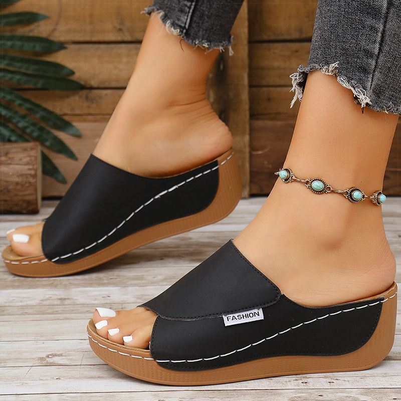 Miniature : Women's Sandals Casual Heels Sandals Summer Woman Shoes Luxury Slippers Heeled S