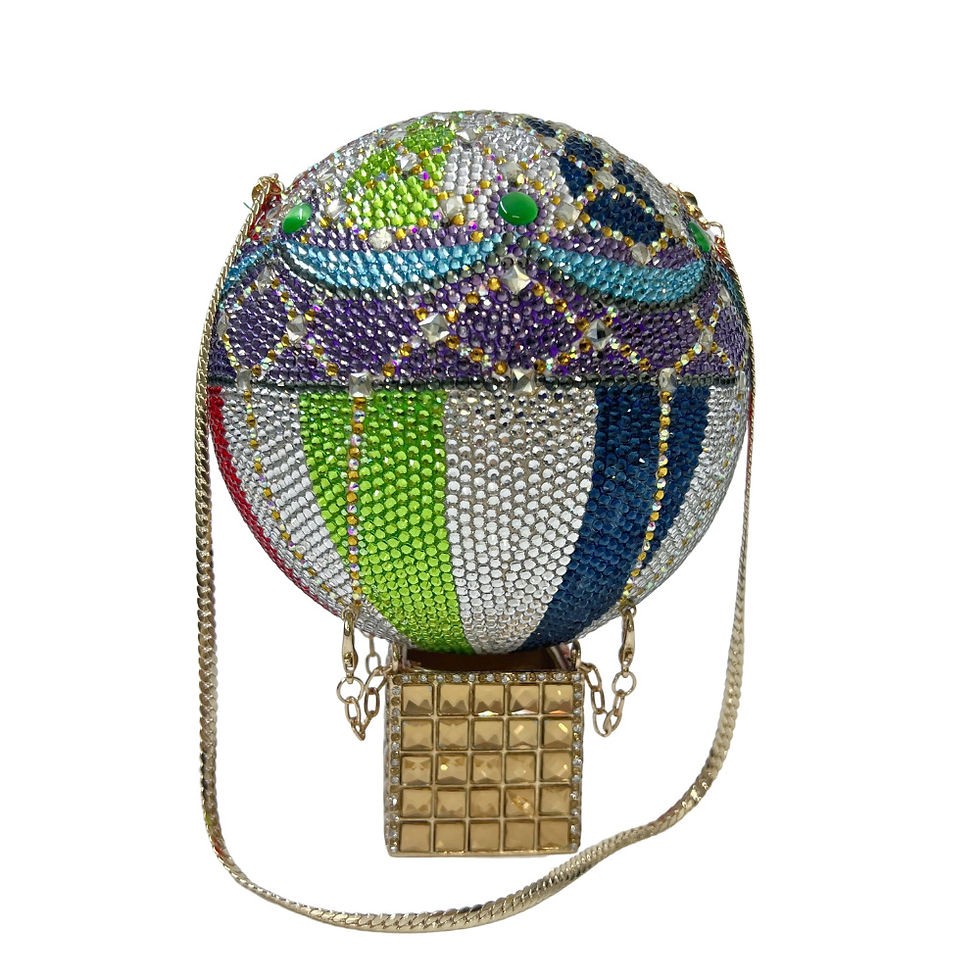 Miniatura: XIYUAN Hot Air Balloon Stones Evening Clutch Bags Minaudiere Evening Bags Diamon