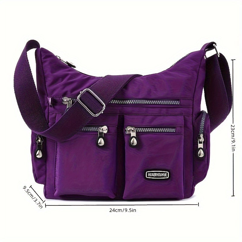 Thumbnail: [Lightweight Square Bag] Lightweight Multi-Pocket Square Bag | Unisex Messenger 