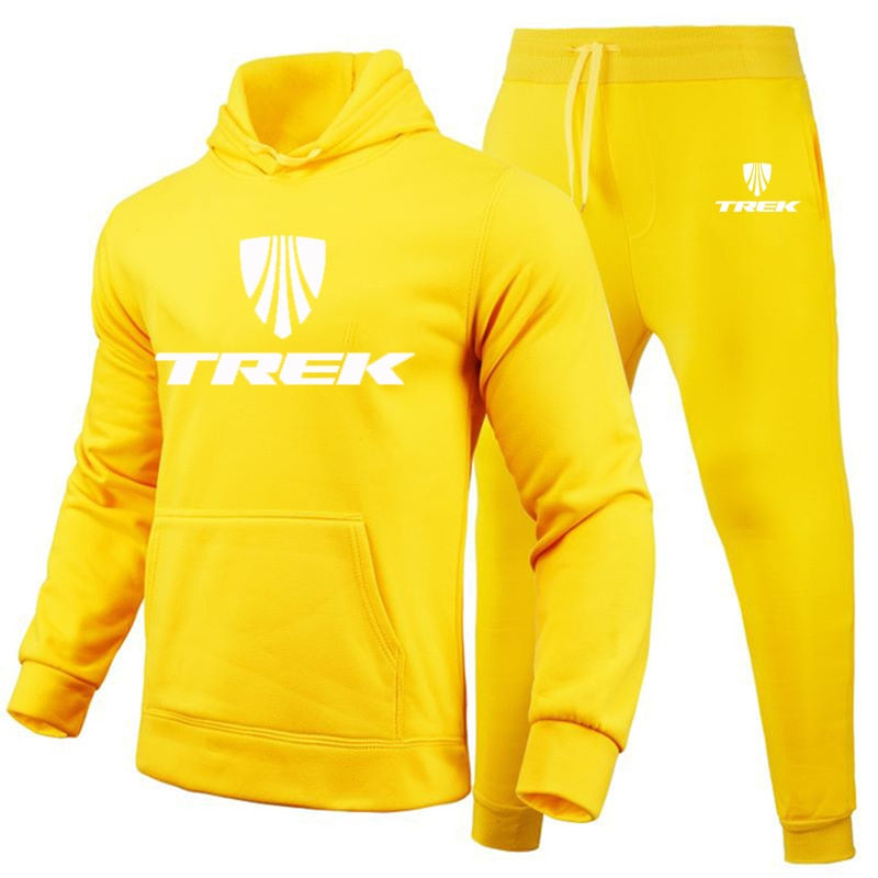 Miniature : Unisex Tracksuits Hooded Sports Suit Men Women Casual Print Hoodie and Pants 