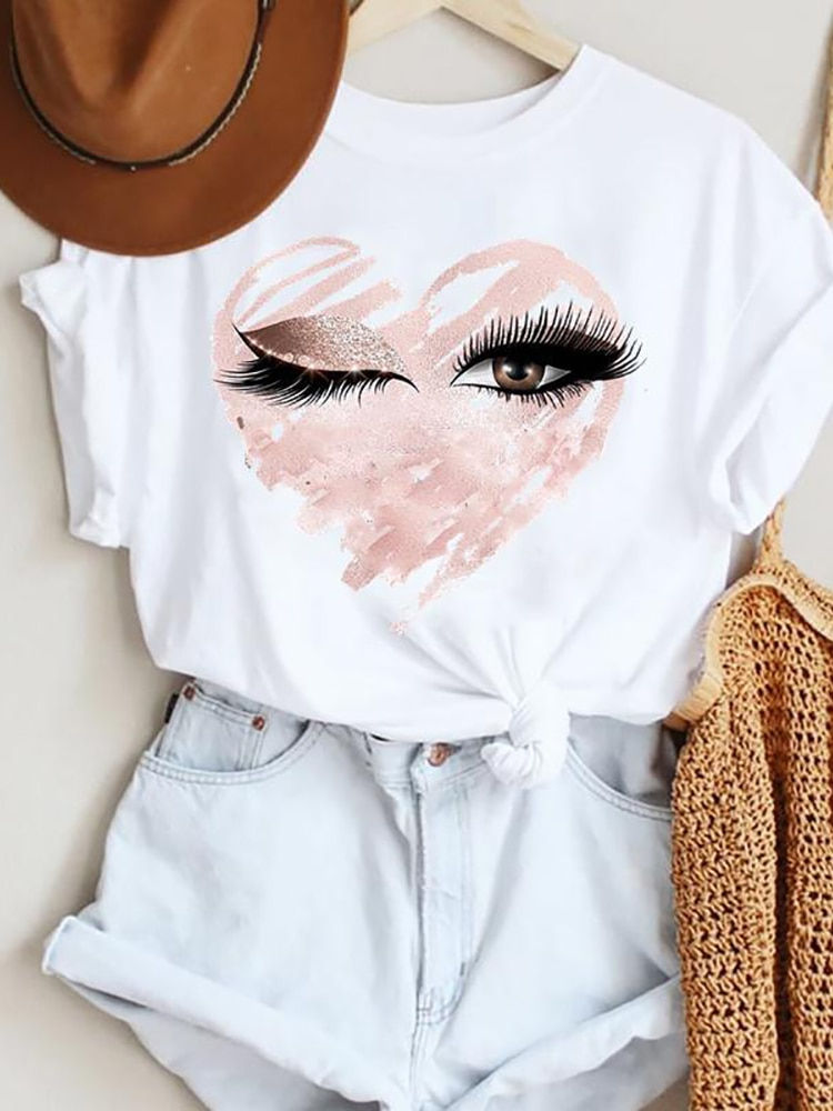 Miniatura: 2024 Women Make Up Eyes Funny New Eye Eyelash Fashion Cartoon Summer