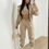 Miniature : Winter Three Piece Sets Women Tracksuit Oversized Suit 2022 Autumn Trouser 