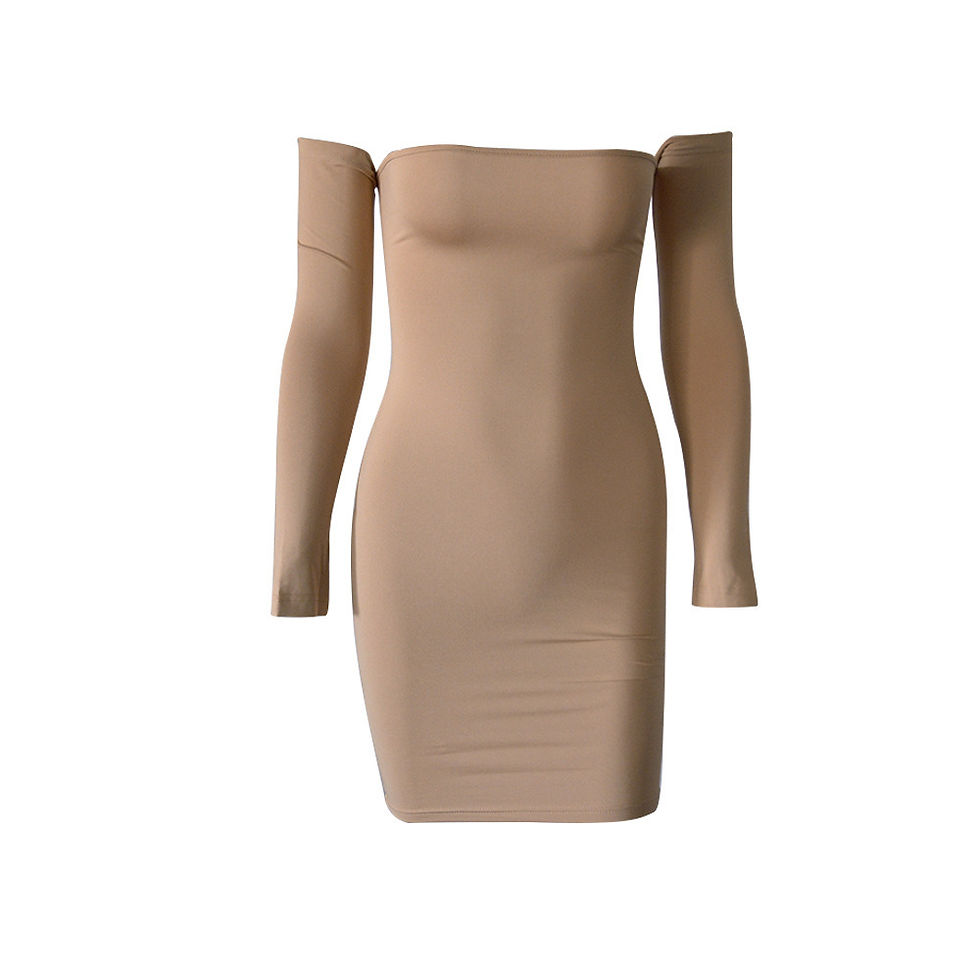 Miniature : Summer Dress Sexy Back Lace Up Off The Shoulder Mini Dress Women Bodycon Club Dr