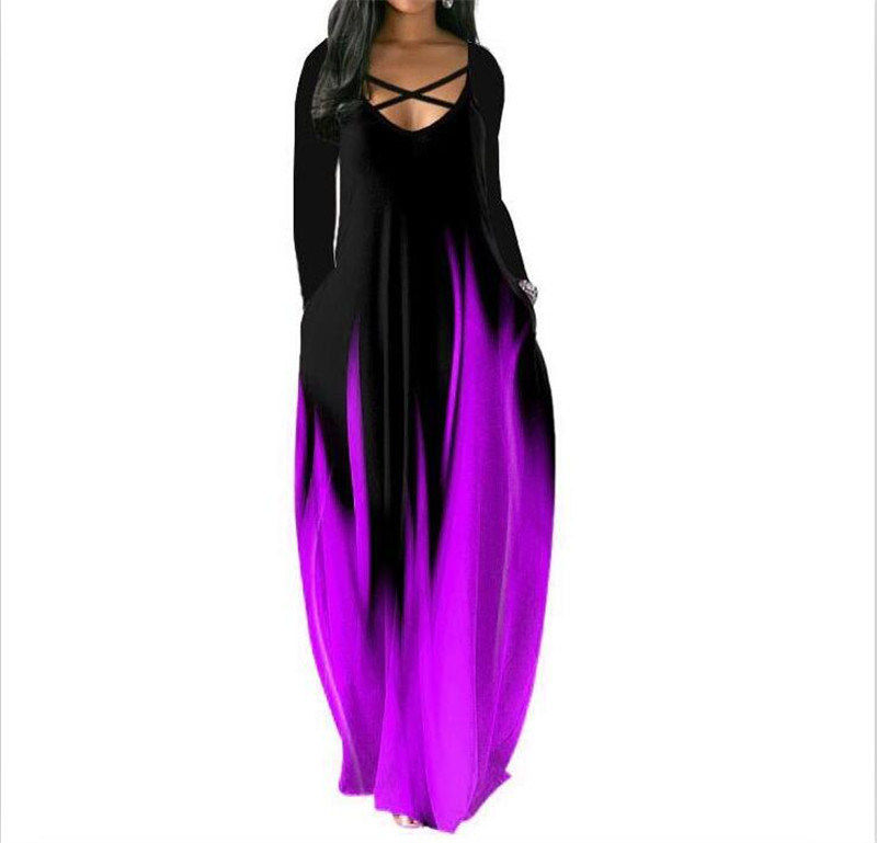 Thumbnail: 2024 Autumn and Winter New Women's Clothing Loose Long-sleeved Pocket Printed Lo