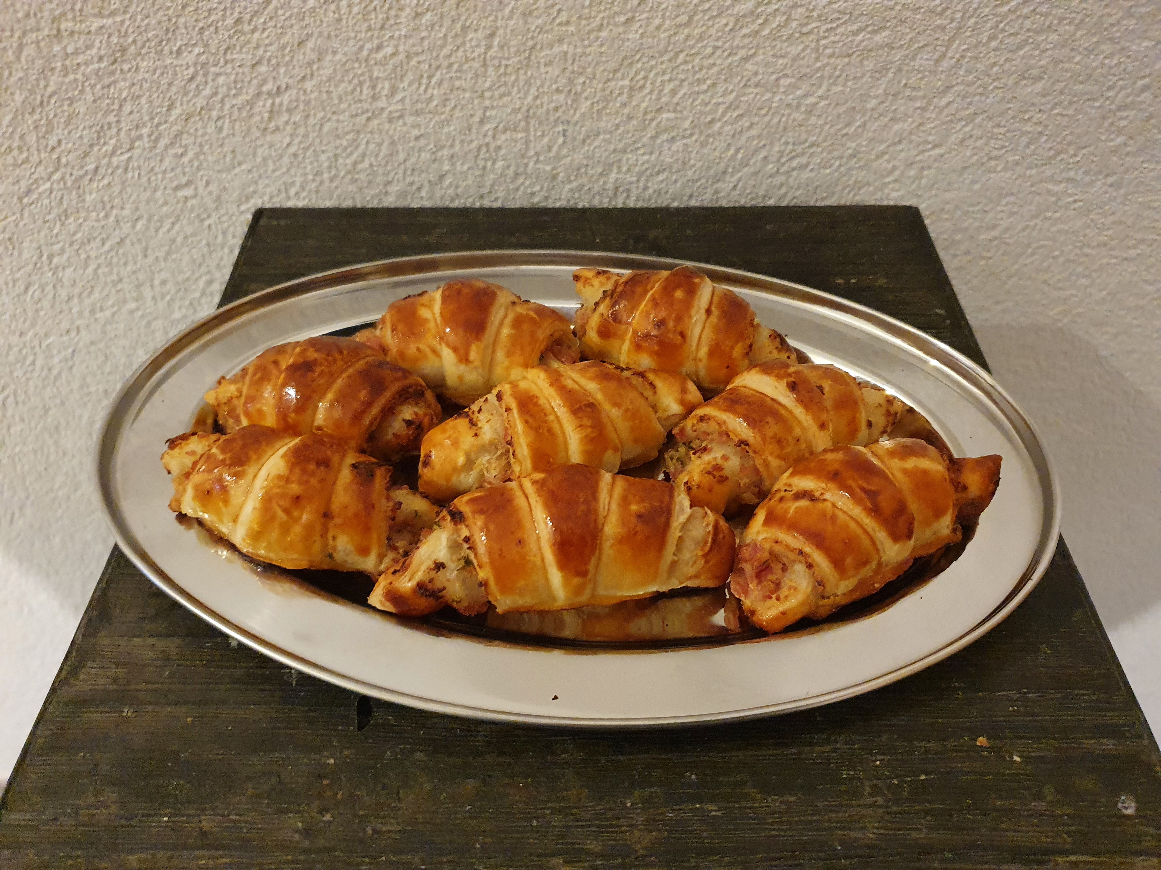 mini croissant aux jambon