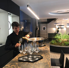 Champagner Service,  Sektempfang