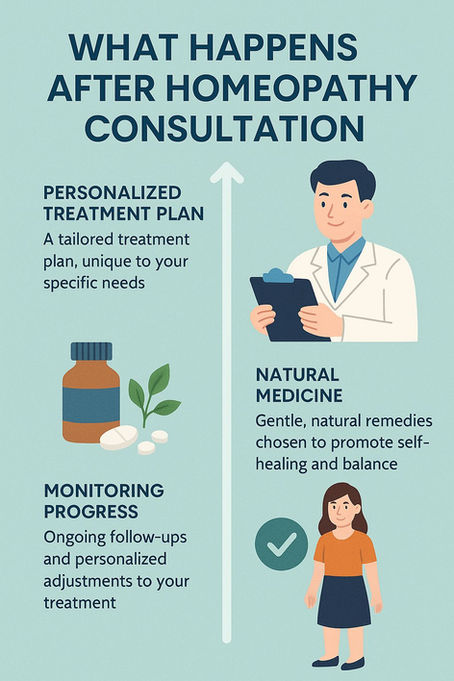 What happens after Homoeopathic consultation?