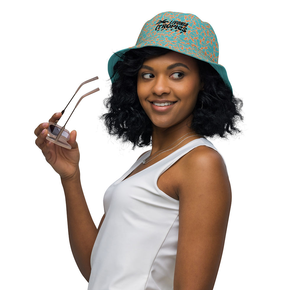 Thumbnail: Tropics Reversible bucket hat