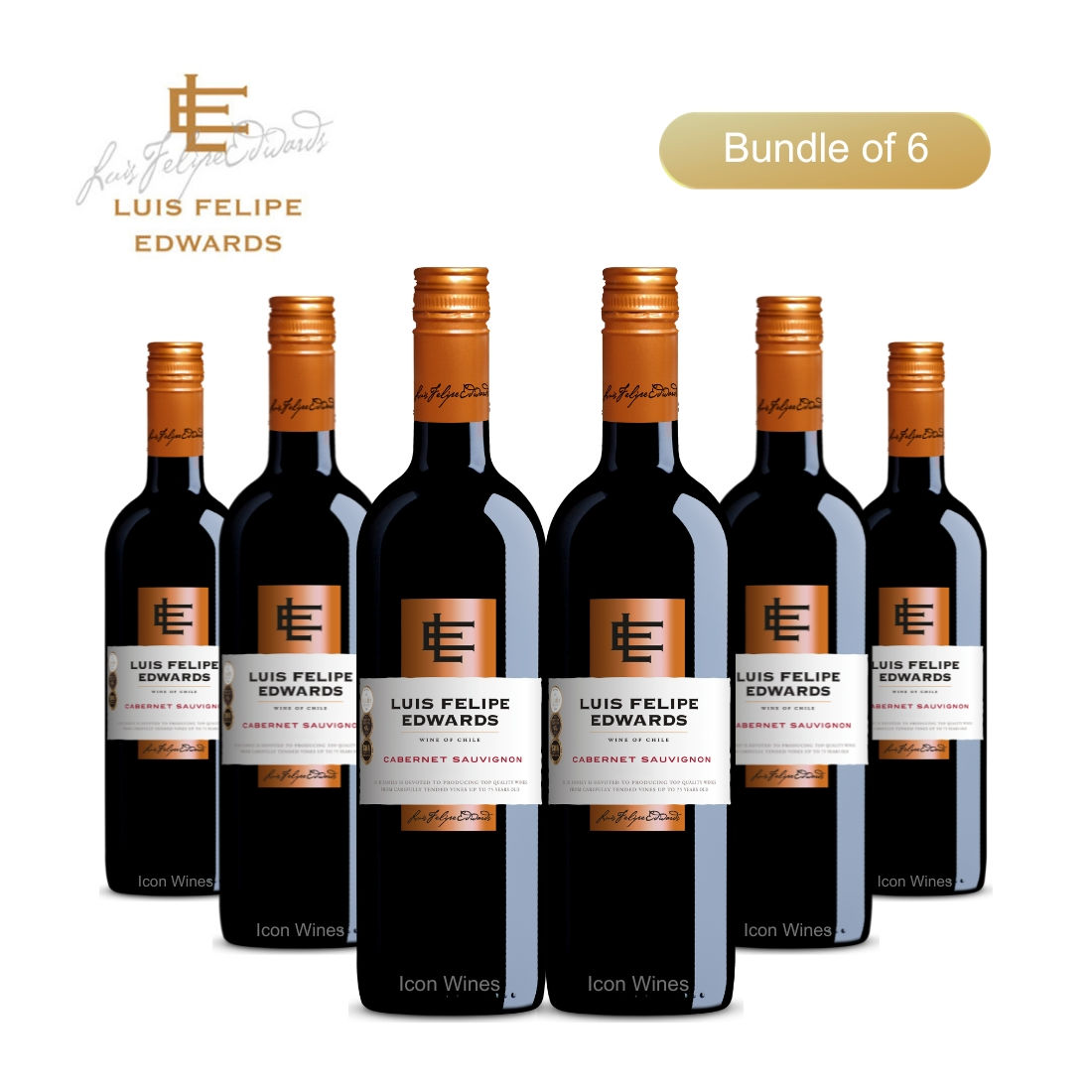 [Bundle of 6] Luis Felipe Edwards Classic Cabernet Sauvignon 75cl