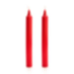 Vela candelabro acanalada roja