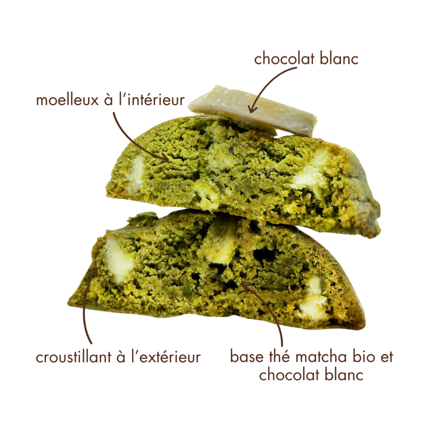 Miniature : cookie matcha / chocolat blanc